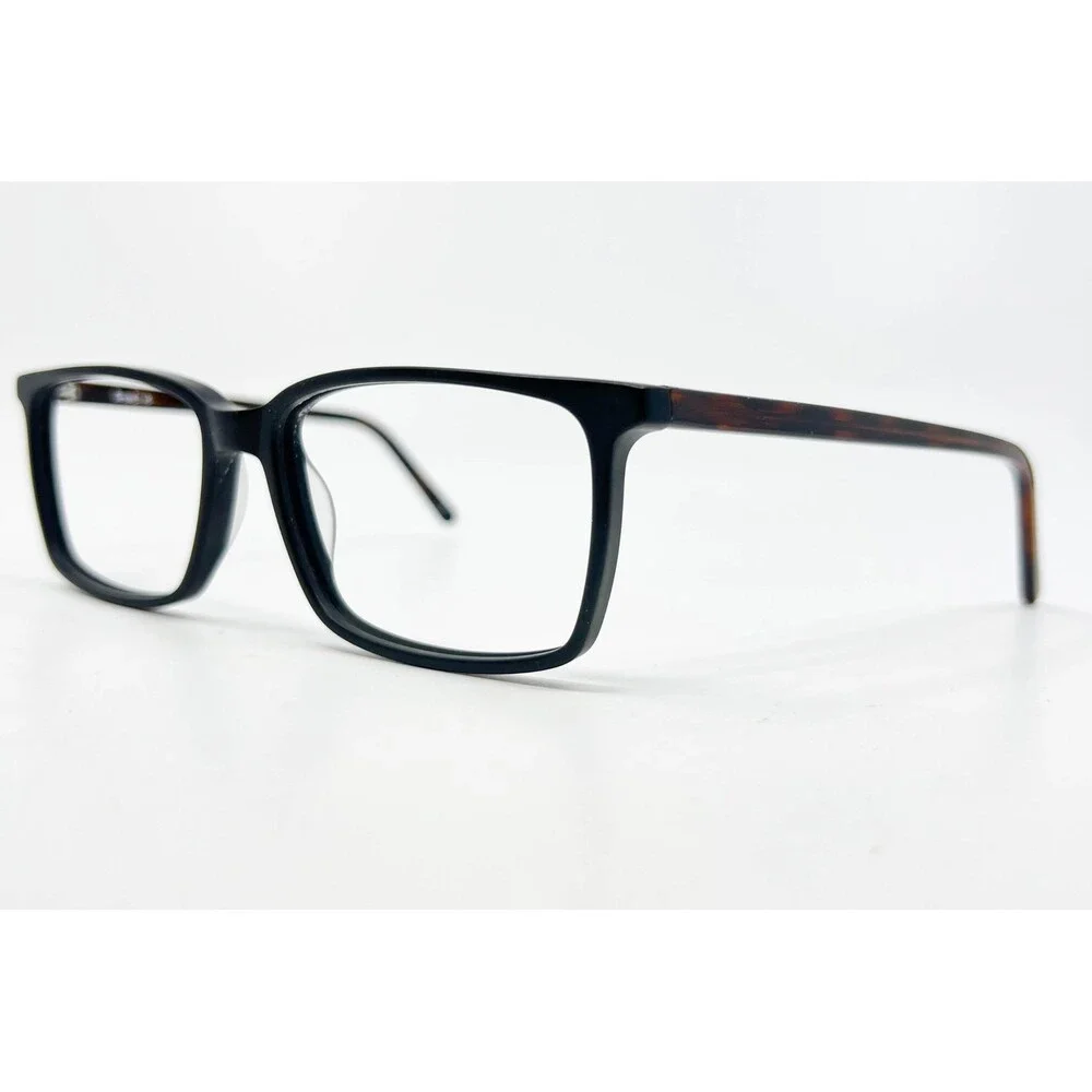 GreenLove Eyeglasses Mens Matte Black Tortoise Rectangular GLHM1001 56-16-145